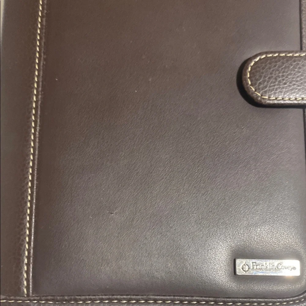 VGUC. Franklin Covey Brown Leather Planner